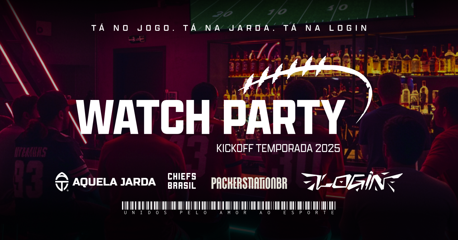 🏈 🔥 Watch Party de Futebol Americano — Esquenta São Paulo 04-09