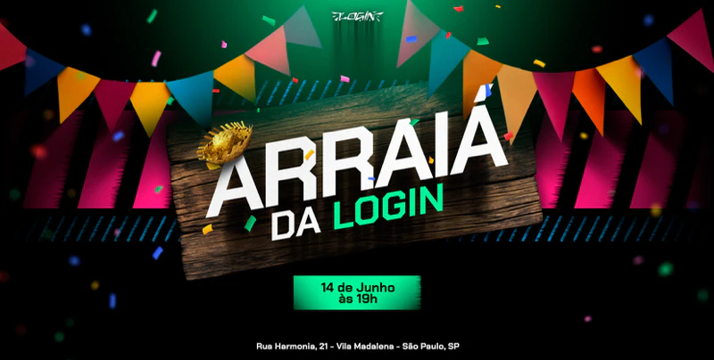 🌽 🎶 🔥 Arraiá da Login 14-06