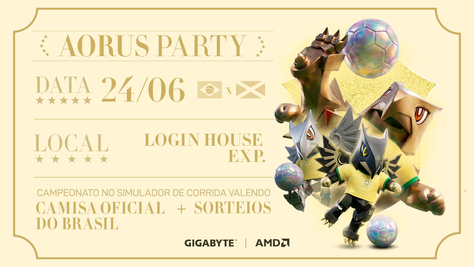 🇧🇷🔥 AORUS PARTY BRASIL x ESCÓCIA feat. AMD RADEON